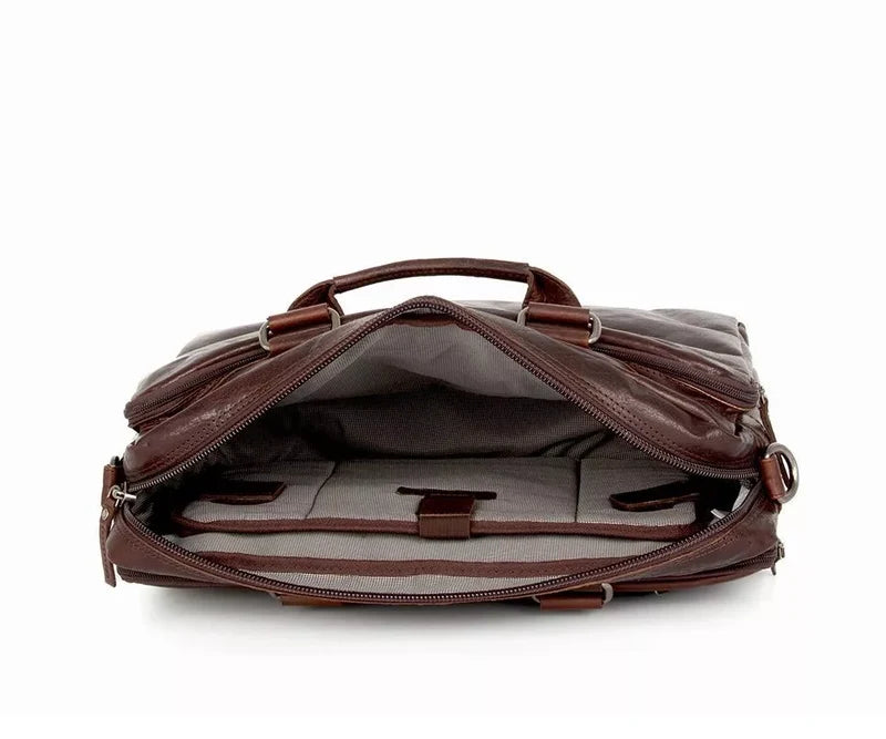Spikes & Sparrow PC-veske i skinn/ 16,4" - Missisippi
